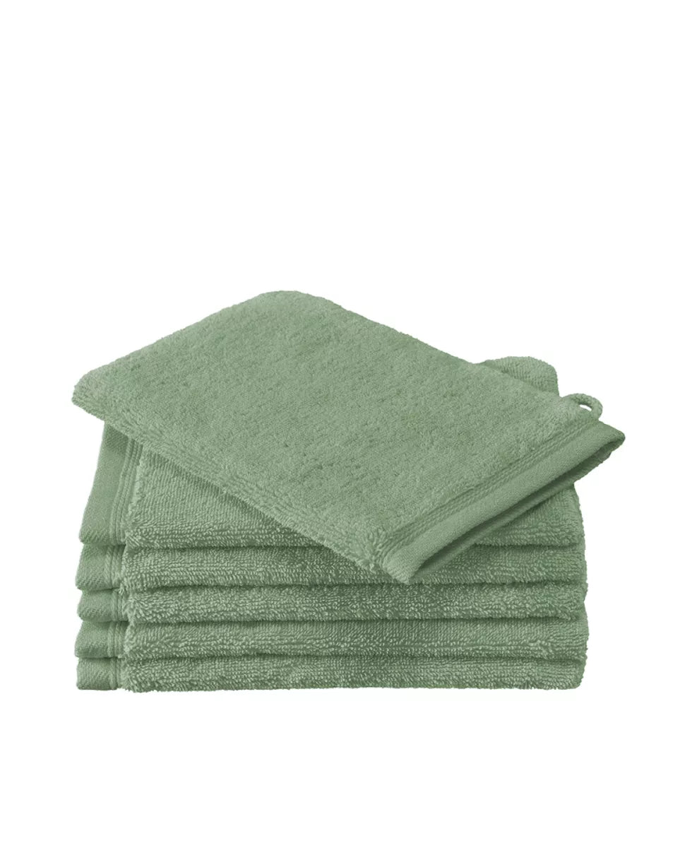 Witte Litear Handdoek - sea green