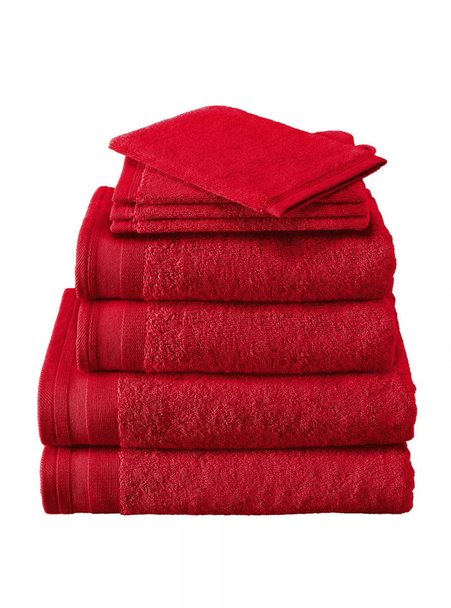 Witte Litear Handdoek - chili pepper
