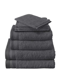 Witte Litear Handdoek - dark grey