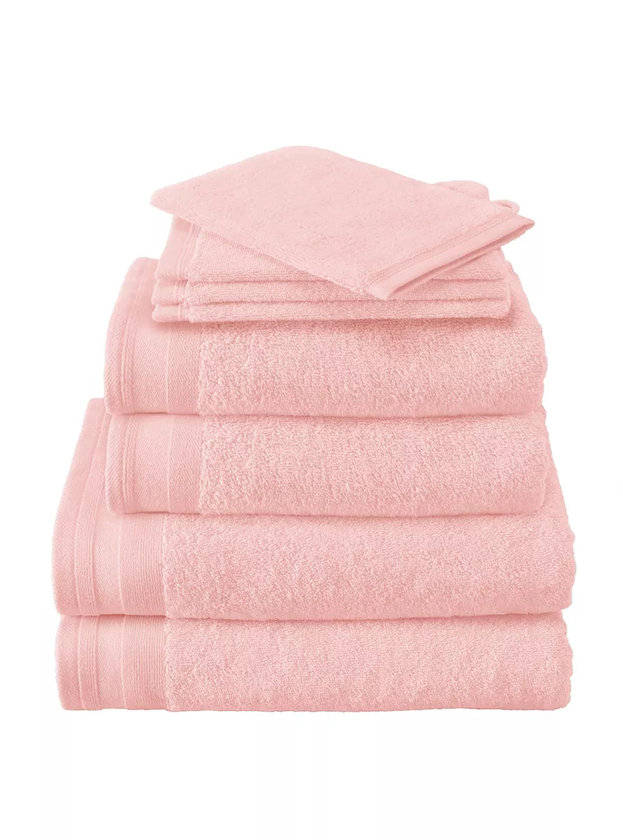 Witte Litear Handdoek - pearl pink