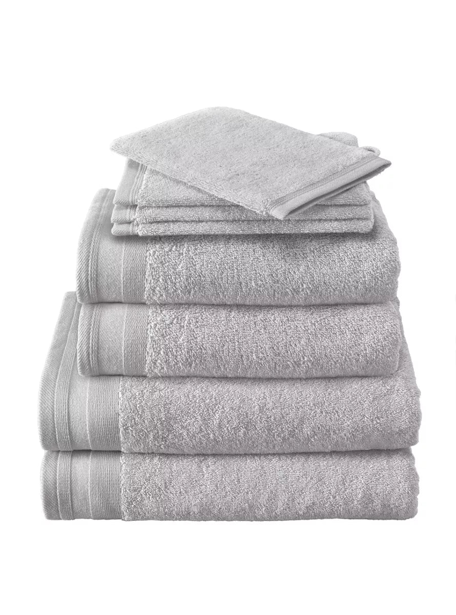 Witte Litear Handdoek - silver