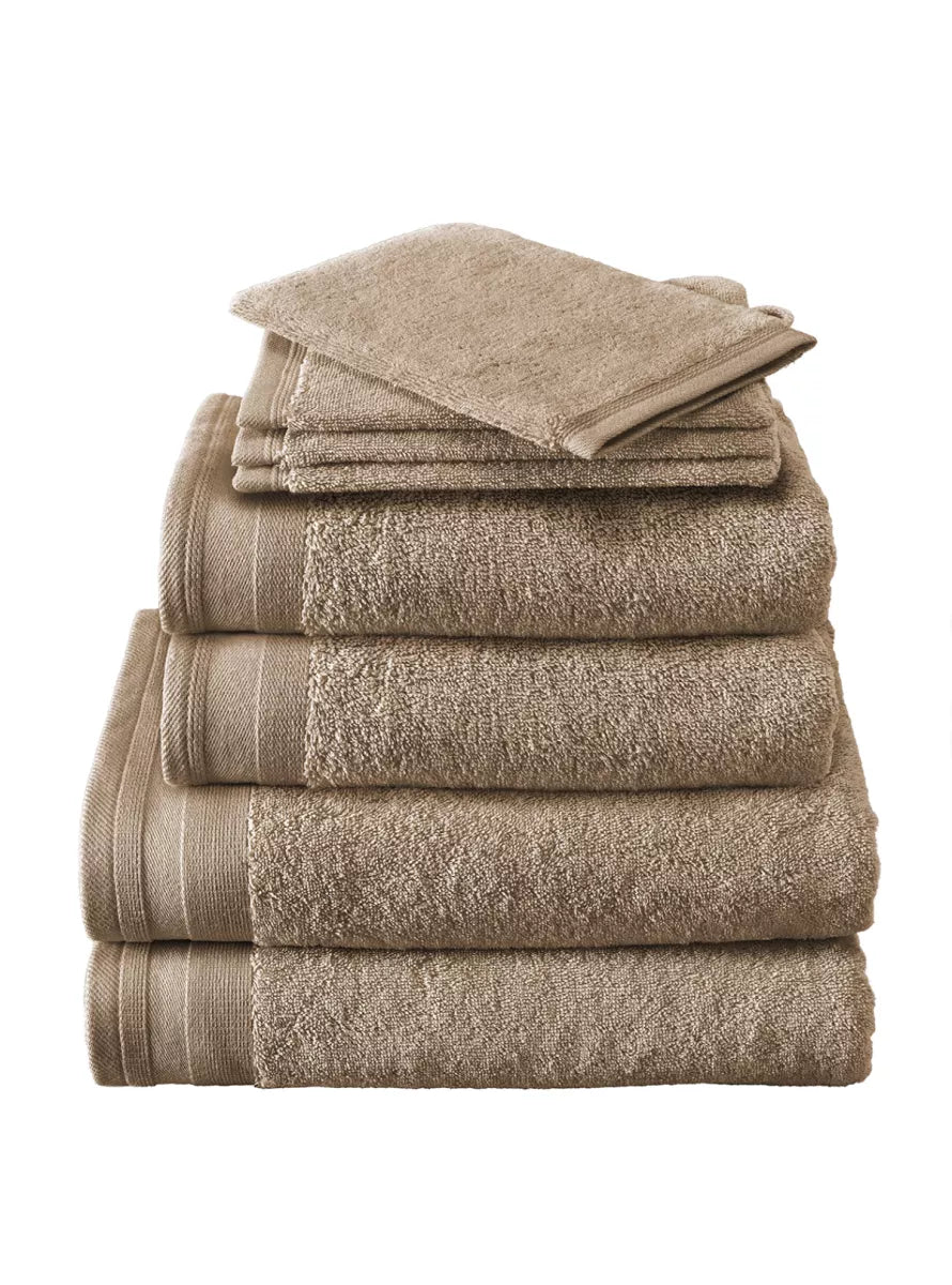 Witte Litear Handdoek - taupe