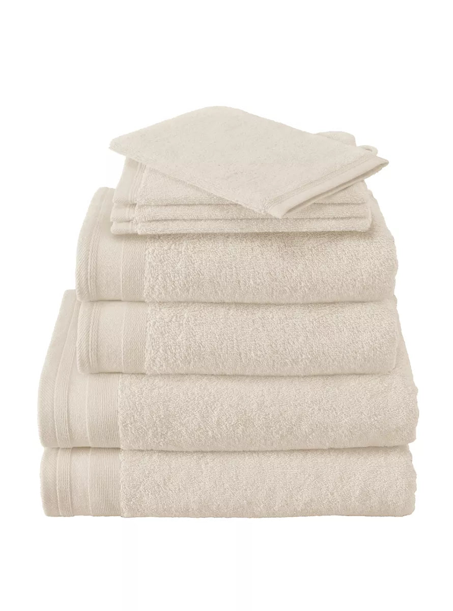 Witte Litear Handdoek - vanilla