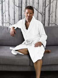 Witte Litear Badjas - White