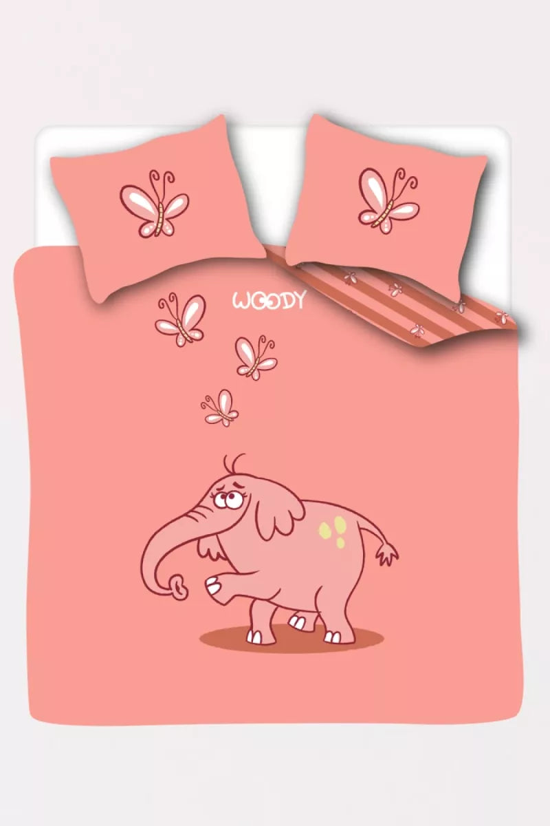 Woody Dekbedovertrek - Olifant