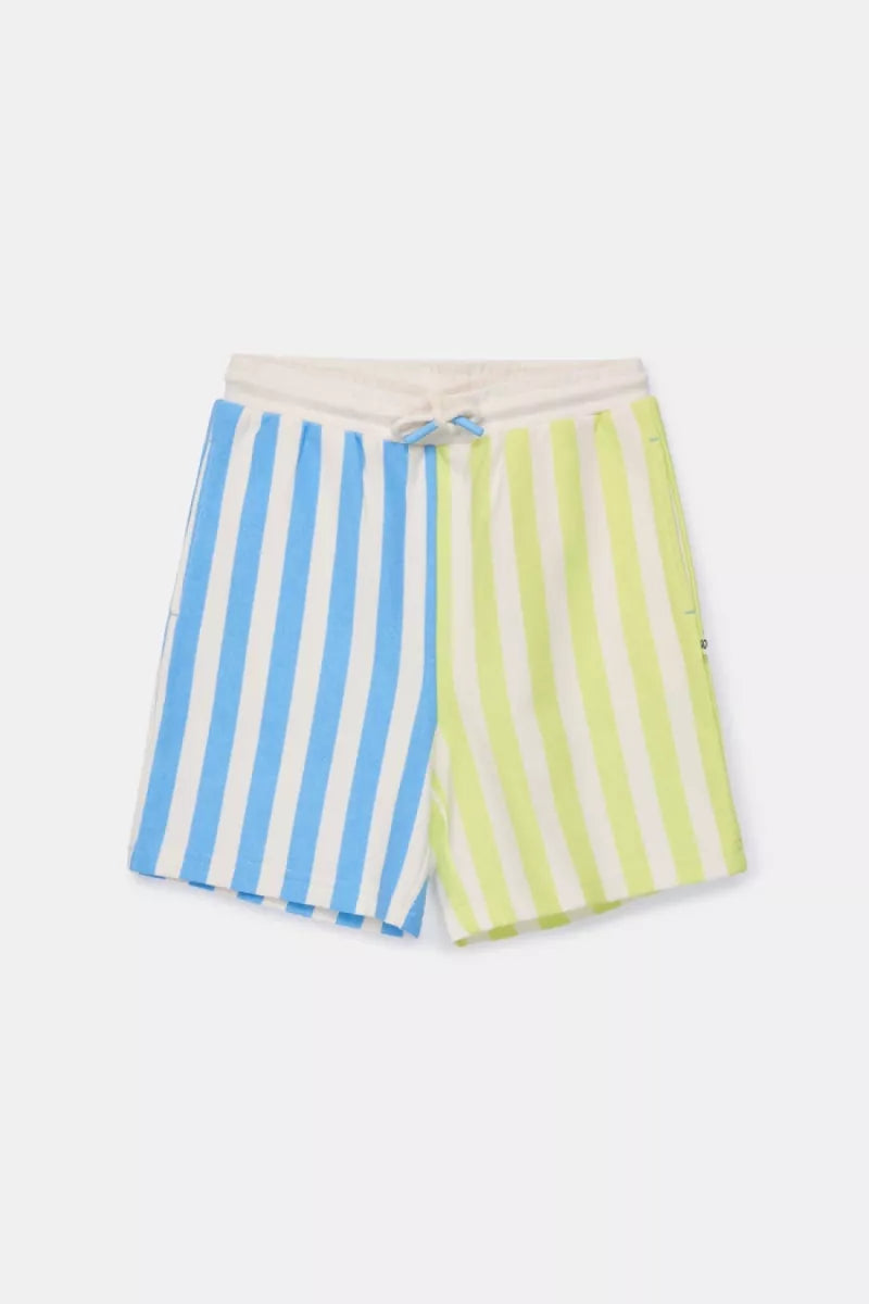 Woody Playwear - Blauw/Gele Streep - keep going
