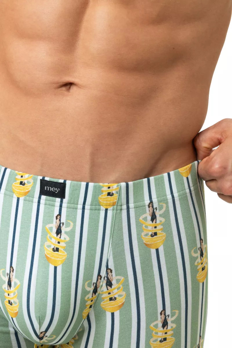 Mey Boxer - Streep Geel/Groen
