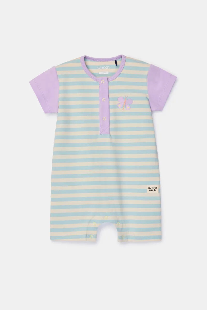 Woody Kleurrijk kruippakje van soepel katoen - Vlinder